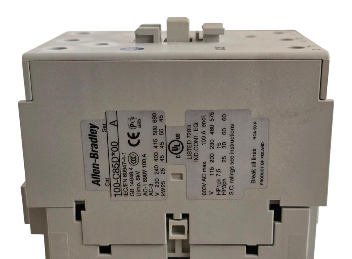 Used Allen Bradley 100-C85DJ00 /A 100-C IEC Contactor 85A 24VDC-Coil 100-C85D*00 NSNP