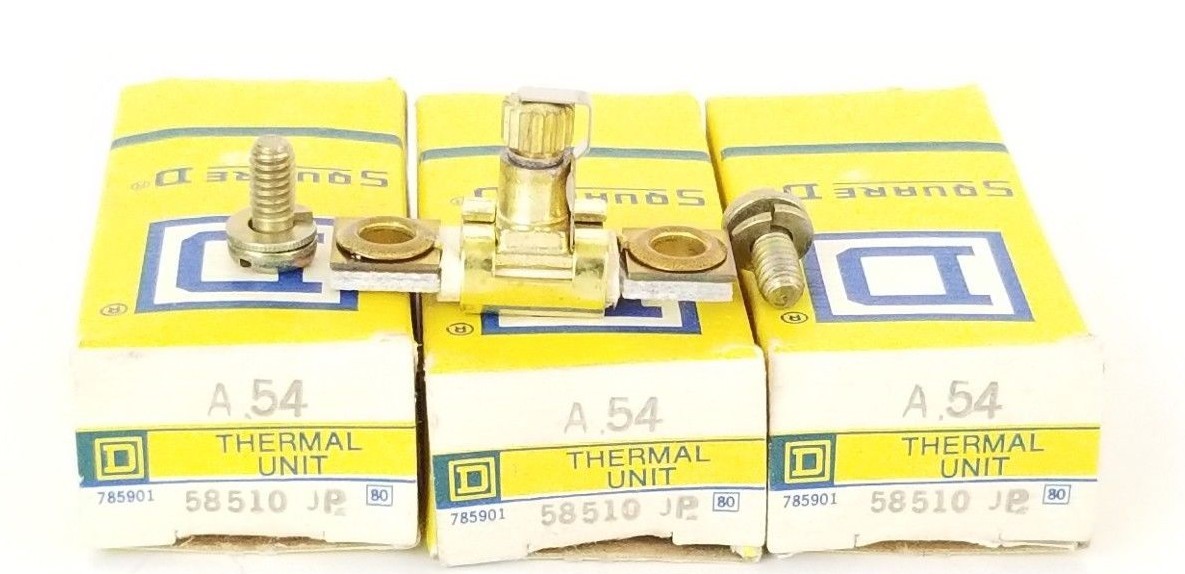 LOT OF 3 NIB SQUARE D A.54 HEATER ELEMENTS A54