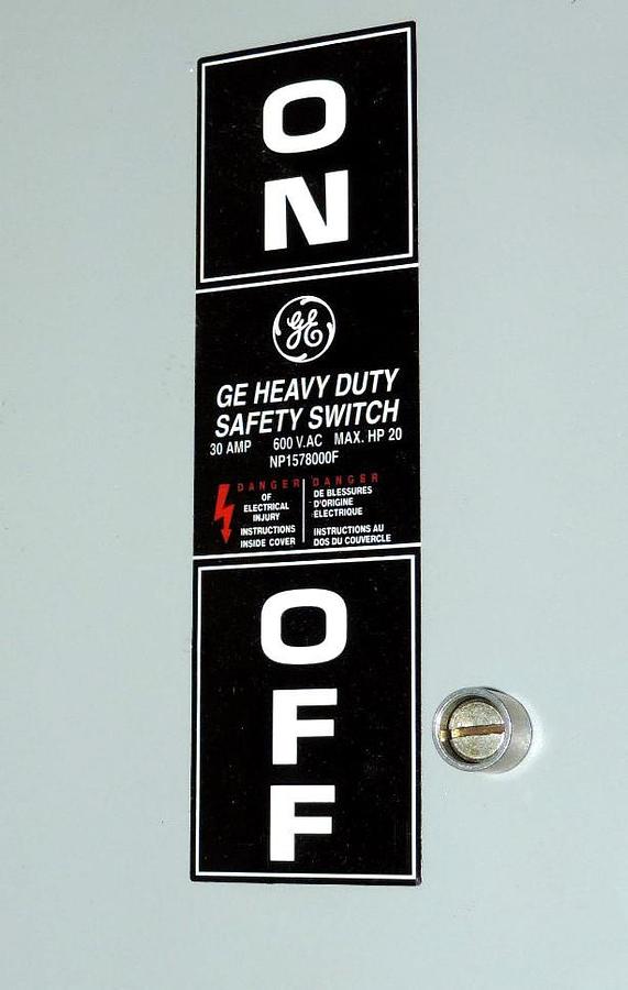 Used NEW IN BOX GENERAL ELECTRIC THR3361JCL HEAVY DUTY SAFETY SWITCH 600VAC 30A