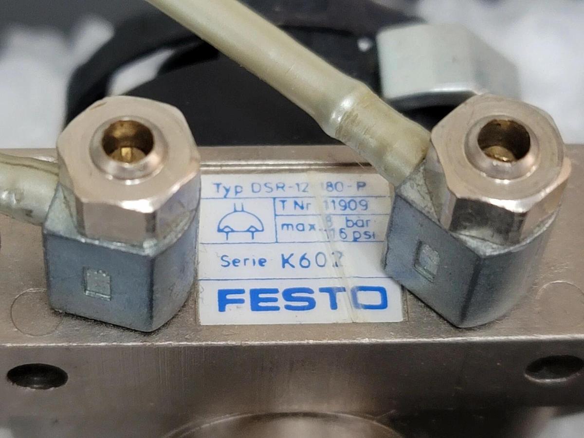 Used FESTO DSR-12-180-P SEMI-ROTARY DRIVE 11909 SERIE K602