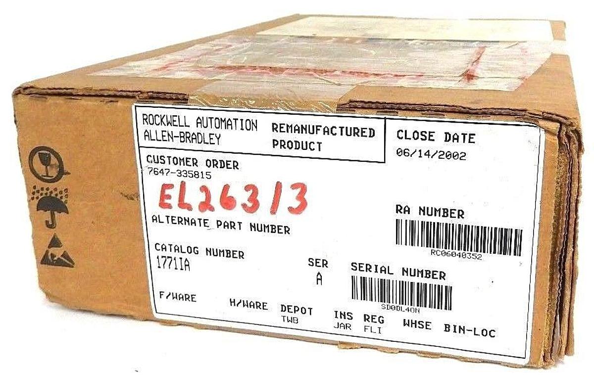 Refurbished REMANUFACTURED ALLEN BRADLEY 1771-IA SER. A, AC INPUT MODULE 1771IA