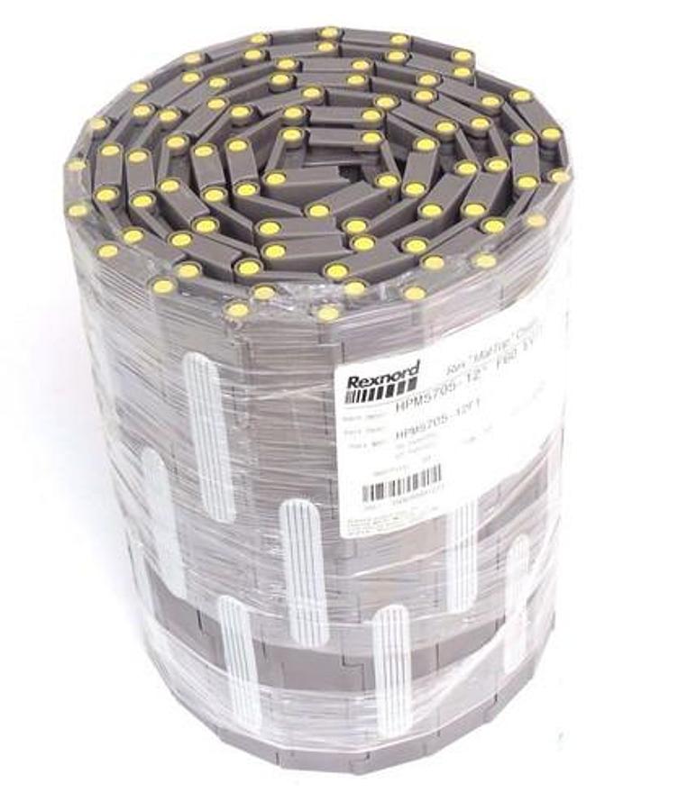 Used NEW REXNORD HPM5705-12F1 10FT MAT-TOP CHAIN HPM5705-12" F60 EV/1