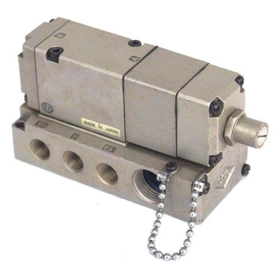 Used SMC SOLENOID VALVE AND MANIFOLD (UNKNOWN PART NUMBER)