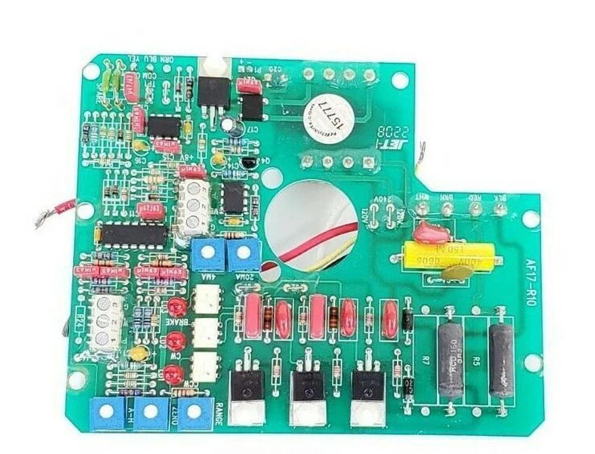 Used JET-1 AF17-R10 CIRCUIT BOARD AF17R10 W/ DPC-12-350 TRANSFORMER