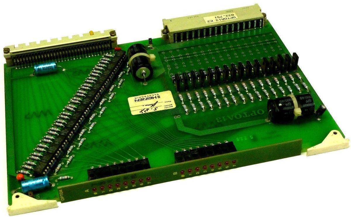 Used HEINEN ELECTRONIK OPTOA13 K2 832.751 PC BOARD 60923-7.4
