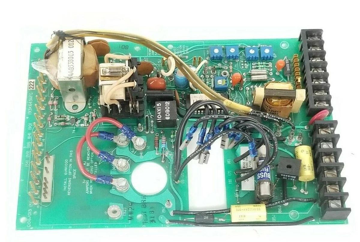Used GENERAL ELECTRIC 193X643AFG222 STATOTROL II DRIVE CONTROL BOARD 193X643AFG