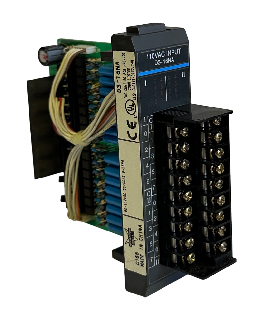 Used AUTOMATION DIRECT D3-16NA / D316NA DIRECT LOGIC 305 16-PT INPUT MODULE 110VAC