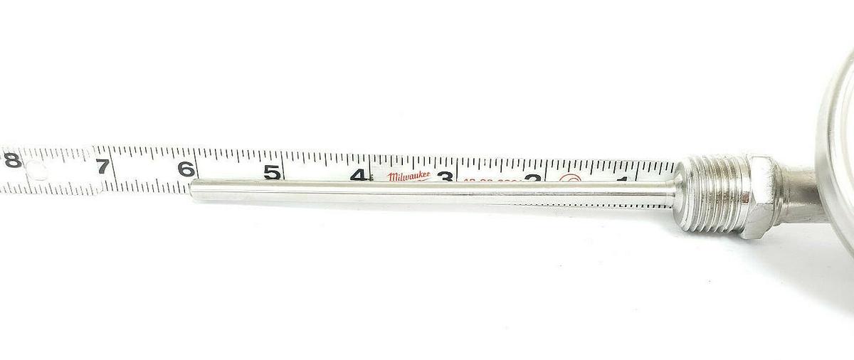 Used TREND INSTRUMENTS 25 TO 125 DEG F / -5 TO 50 DEG C THERMOMETER, 6" STEM