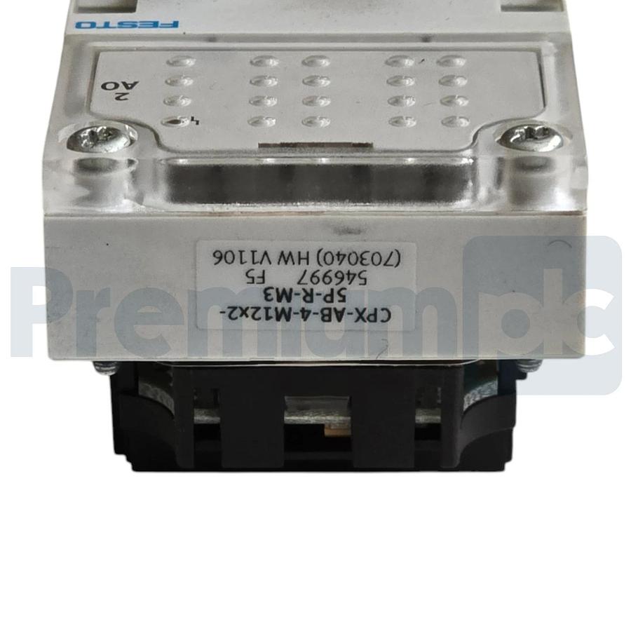 Festo CPX-AB-4-M12x2-5P-R-M3 | 546997 CPX Connection Block 4x M12 5-Pin NUPI
