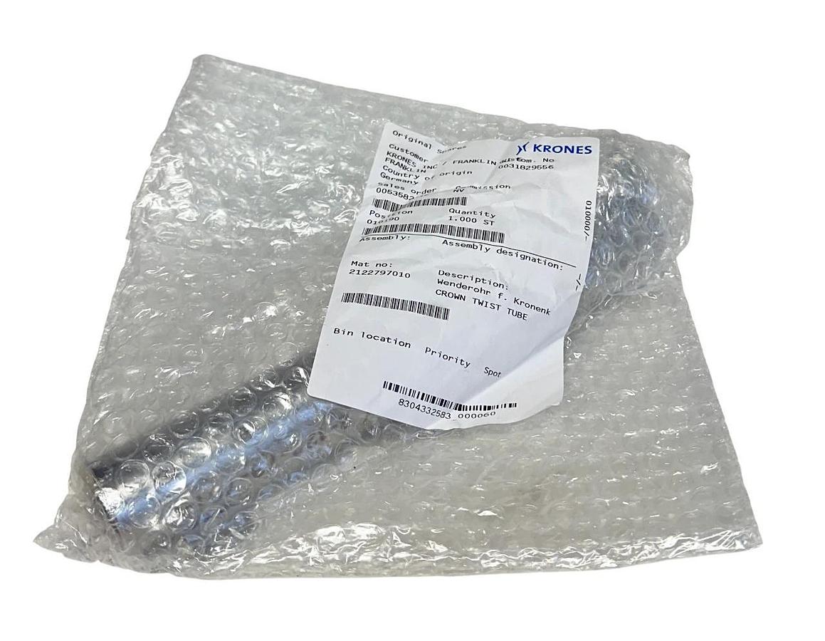 Used KRONES 2122797020 OEM CROWN TWIST TUBE NSMP
