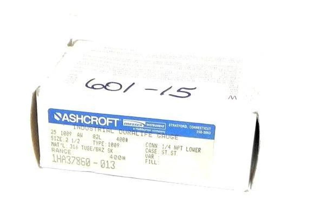 Used NIB ASHCROFT 1HA37860-013, RANGE 400#
