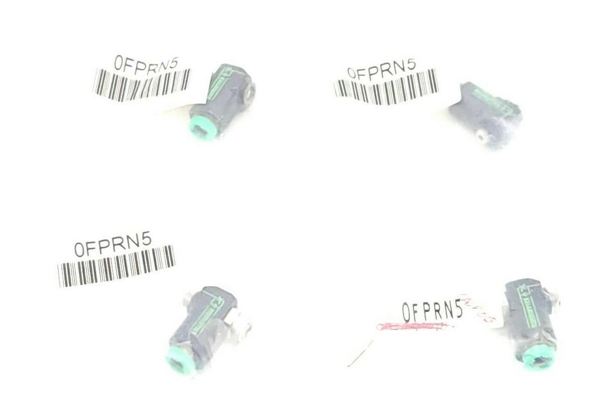 LOT OF 4 NEW ASCO NUMATICS 0FPRN5 FLOW CONTROL VALVE 10-32 W/5/32 PUSH-IN