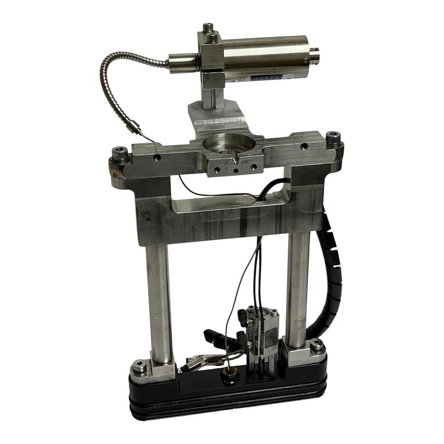 Used Dynisco PT4676-1.5M-14/5 Melt Pressure Transducer on Extruder Slide Gate Assy.