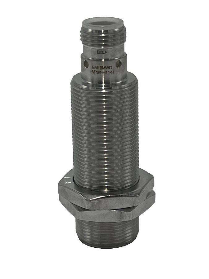 Used TURCK BI8U-EM18MWD-VP6X-H1141 Inductive Sensor 8 mm M18 Flush S.S IP69K