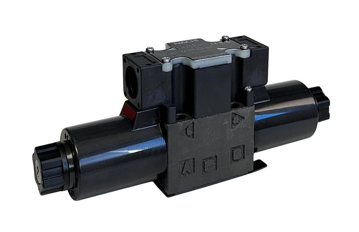 Used NACHI SS-G01-C6-FR-D2-E31 / SSG01C6FRD2E31 HYDRAULIC CONTROL VALVE 24VDC NSNP