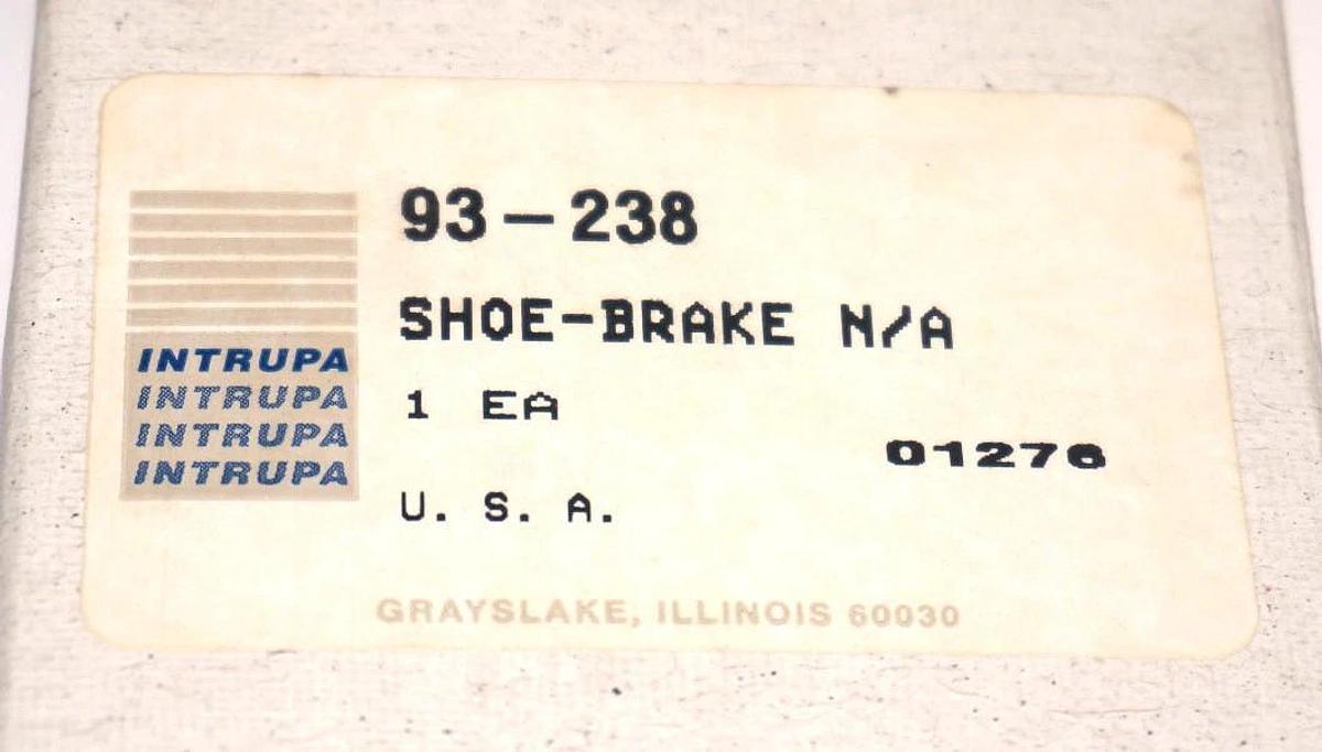 Used NEW INTRUPA 93-238 SHOE-BRAKE 93238