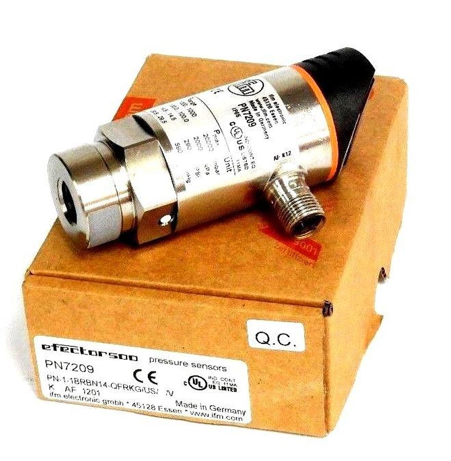 Used NIB EFFECTOR PN-1-1BRBN14-QFRKG PRESSURE SENSOR PN7209, PN11BRBN14QFRKG