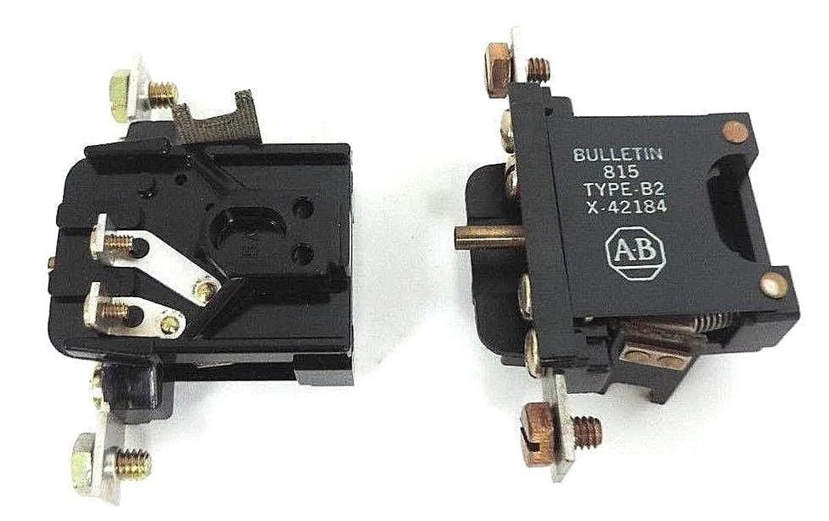 Used LOT OF 2 NIB ALLEN BRADLEY X-42184 R.H. OVERLOAD RELAYS X42184, SIZE 2