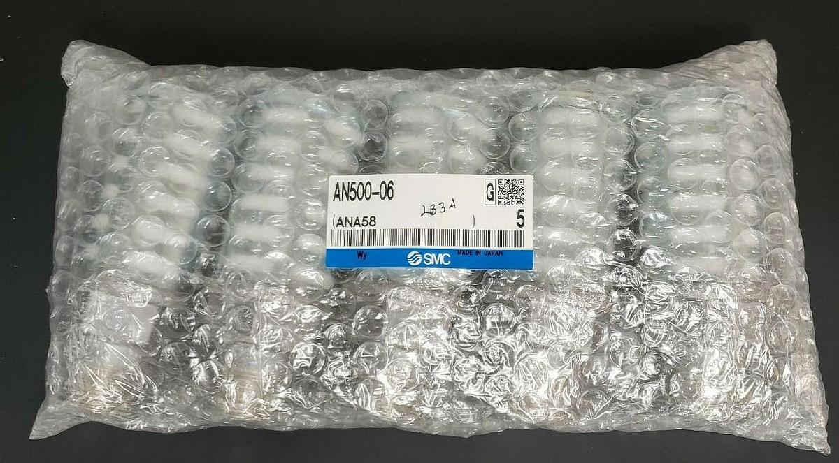 LOT OF 5 NEW SMC AN500-06 AN SILENCERS AN 3/4INCH STANDARD (PT)