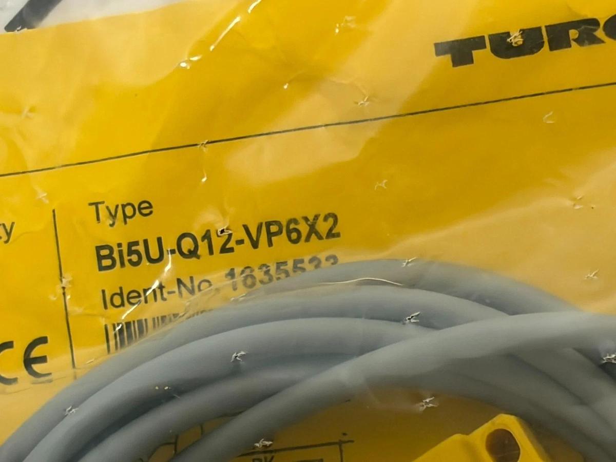 Turck BI5U-Q12-VP6X2 Rectangular Inductive Proximity Sensor PNP NO/NC New Sealed