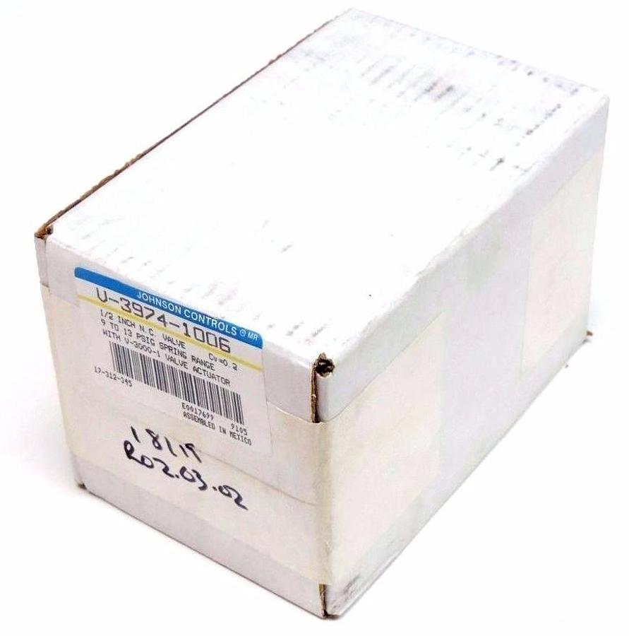 Used NEW SEALED JOHNSON CONTROLS V-3974-1006 PNEUMATIC ACTUATOR W/ V-3000-1 VALVE