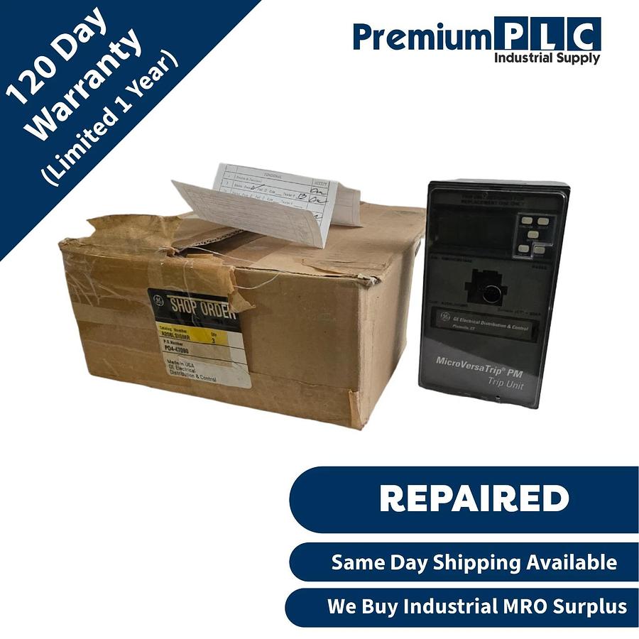 Refurbished REP. GENERAL ELECTRIC GE A208LSIGMR MicroVersaTrip PM TRIP UNIT CT=800A A208LSIG