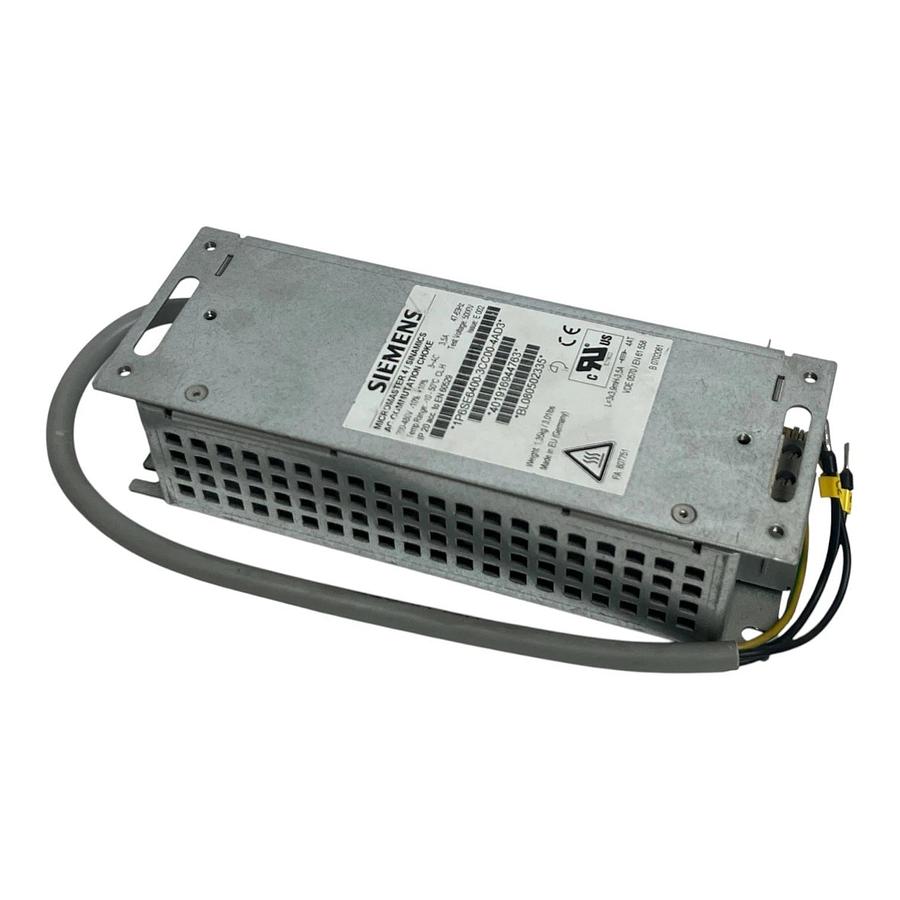 Used Siemens 6SE6400-3CC00-4AD3 AC Commutation Choke Line Reactor - Tested Spare