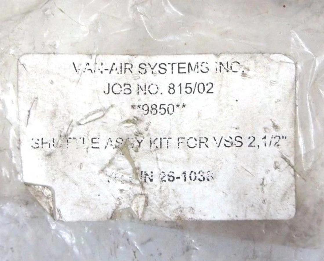 NEW VAN AIR 26-1038 SHUTTLE ASSEMBLY KIT FOR VSS 2-1/2" 261038