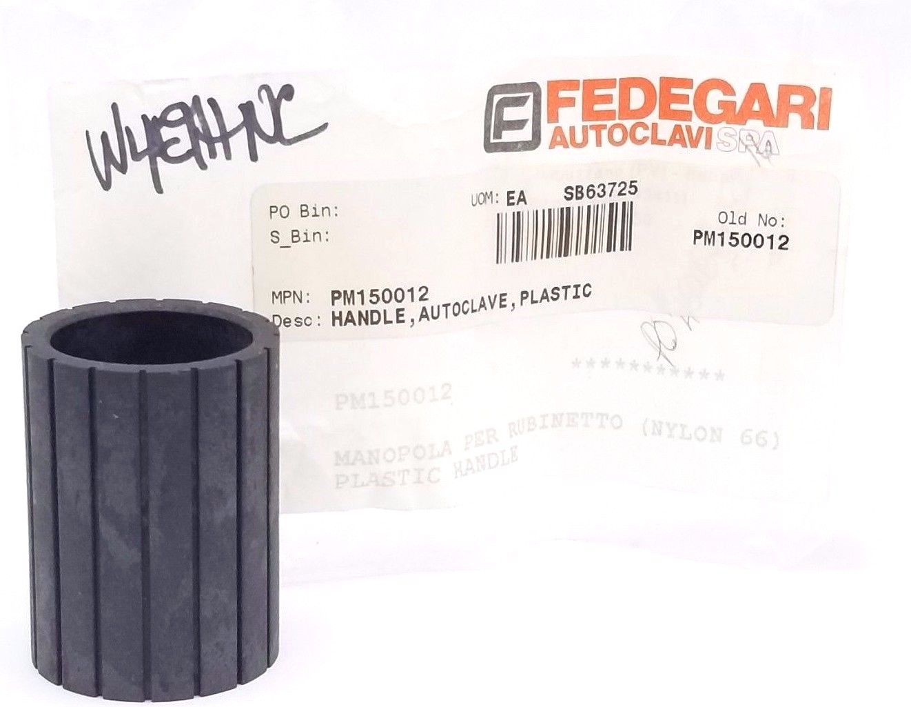NEW FEDEGARI AUTOCLAVI SPA PM150012 PLASTIC HANDLE