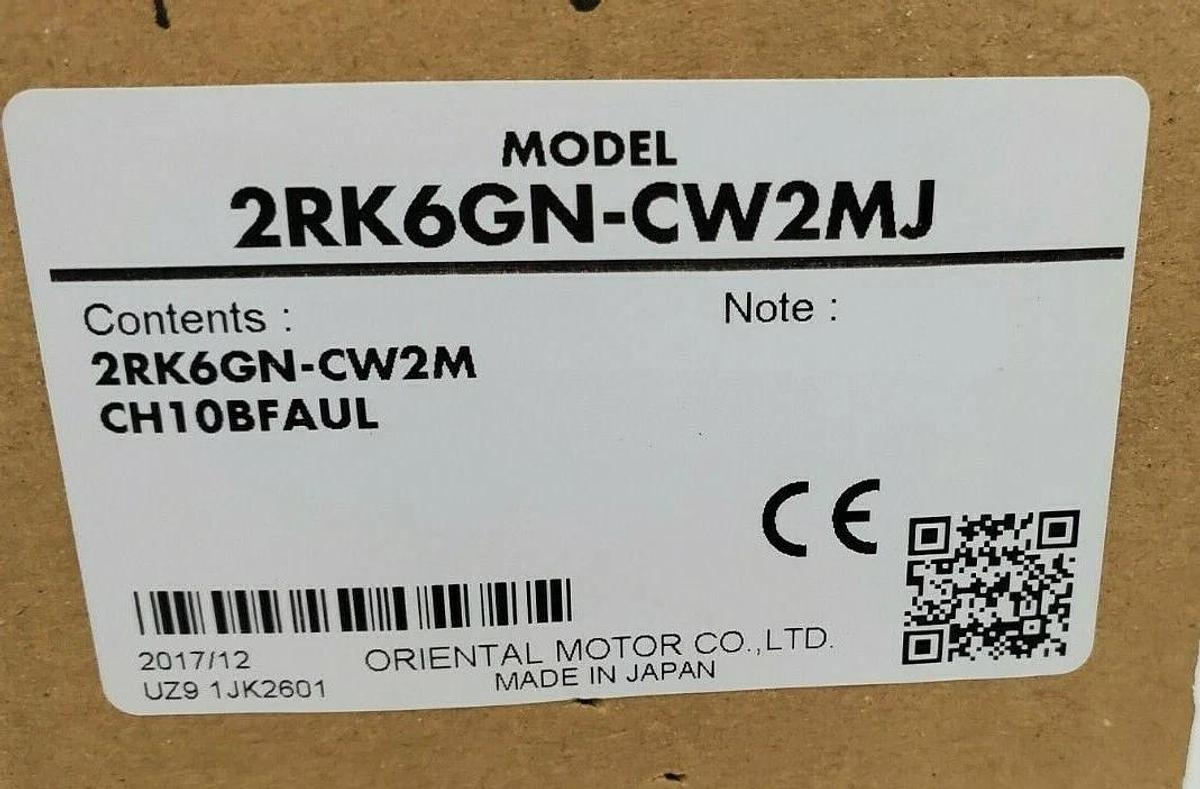 Used NIB ORIENTAL MOTOR 2RK6GN-CW2MJ ELECTROMAGNETIC BRAKE MOTOR CH10BFAUL