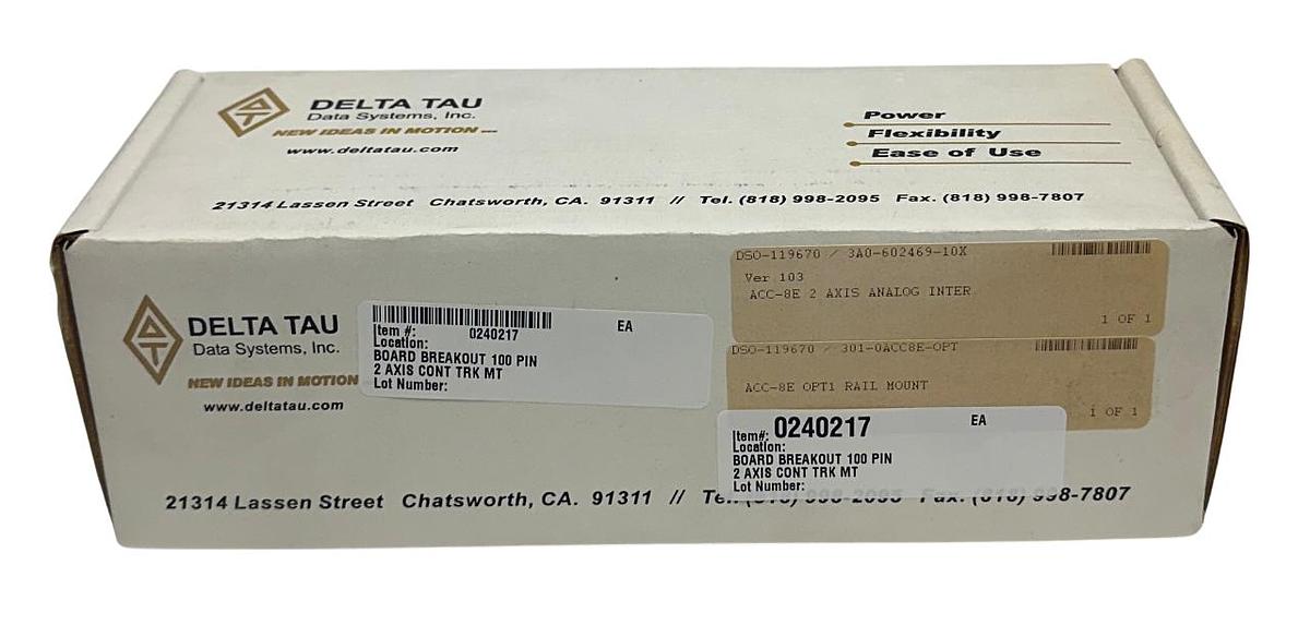 Used DELTA TAU PMAC-2 ACC8E / 602469-103 2-AXIS ANALOG INTERFACE BREAKOUT ACC-8E NSMP