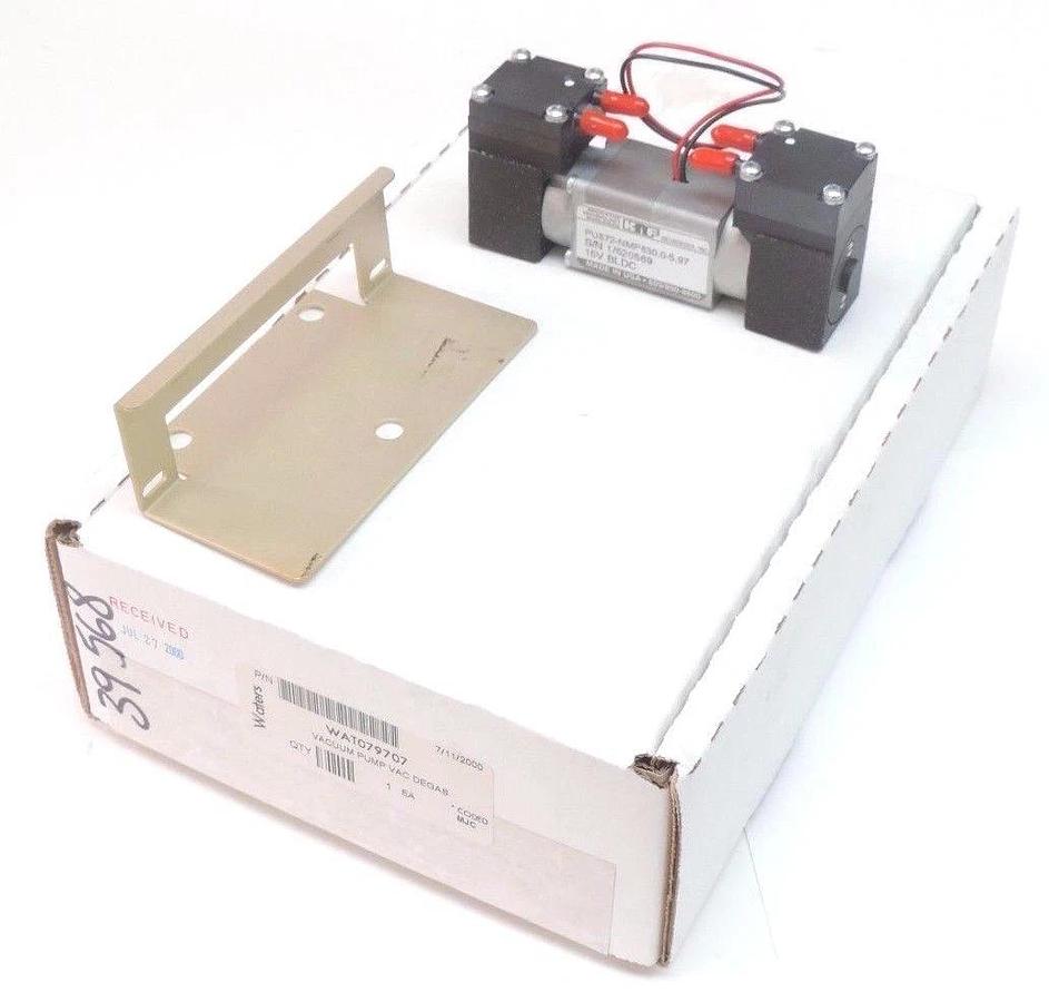 NIB WATERS WAT079707 VACUUM PUMP VAC DEGAS, KNF PU872-NMP830.0-5.97