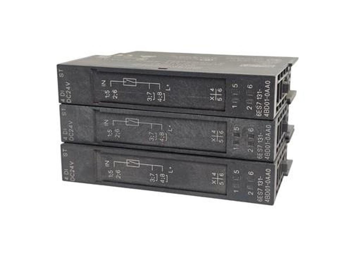 Used LOT OF 3 NEW SIEMENS 6ES7131-4BD01-0AA0 DIGITAL INPUT MODULES 6ES71314BD010AA