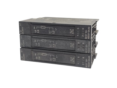 Used LOT OF 3 NEW SIEMENS 6ES7131-4BD01-0AA0 DIGITAL INPUT MODULES 6ES71314BD010AA