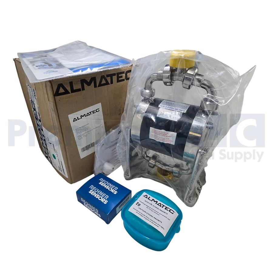Almatec B20BN-T-2-D1 BIOCOR B20 Sanitary Double Diaphragm Pump 1" TC 316L NSMP