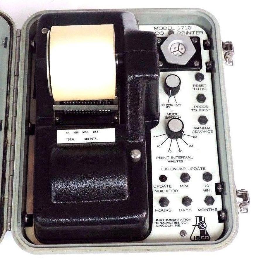 Used ISCO MODEL 1710 FLOW METER PRINTER 12VDC 1ASB PULSE