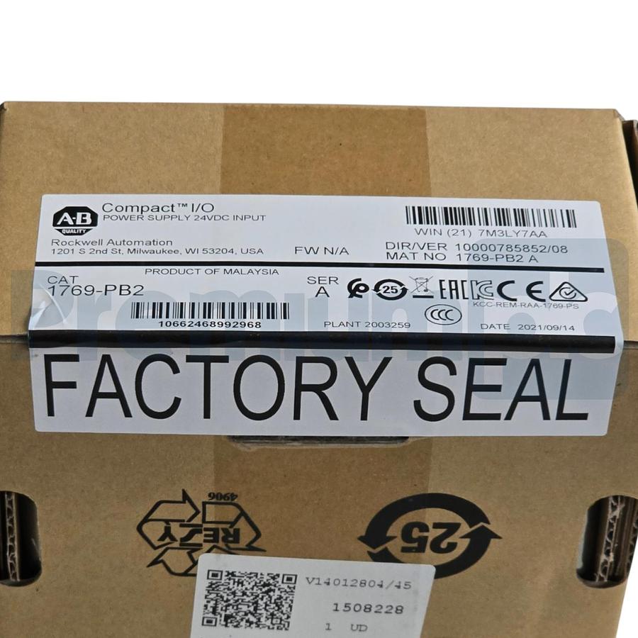 Used Sealed Surplus Allen Bradley 1769-PB2 /A CompactLogix Power Supply 24VDC 2A@5V