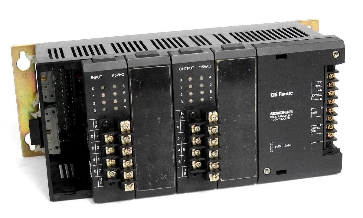 Used GE FANUC IC610CHS110A SERIES ONE PROGRAMMABLE CONTROLLER W/ INPUT & OUTPUT