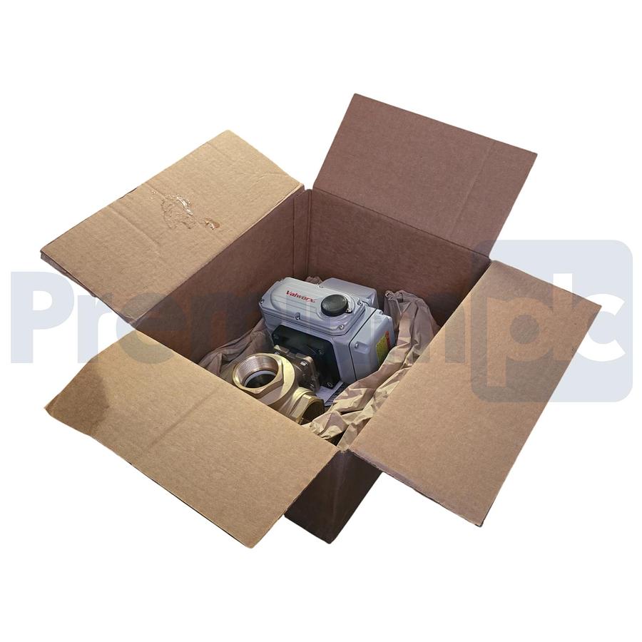 Used VALWORX 567916A 2" ELECTRIC ACTUATED 3-WAY BRASS T-DIVERTER VALVE 110VAC 561862A