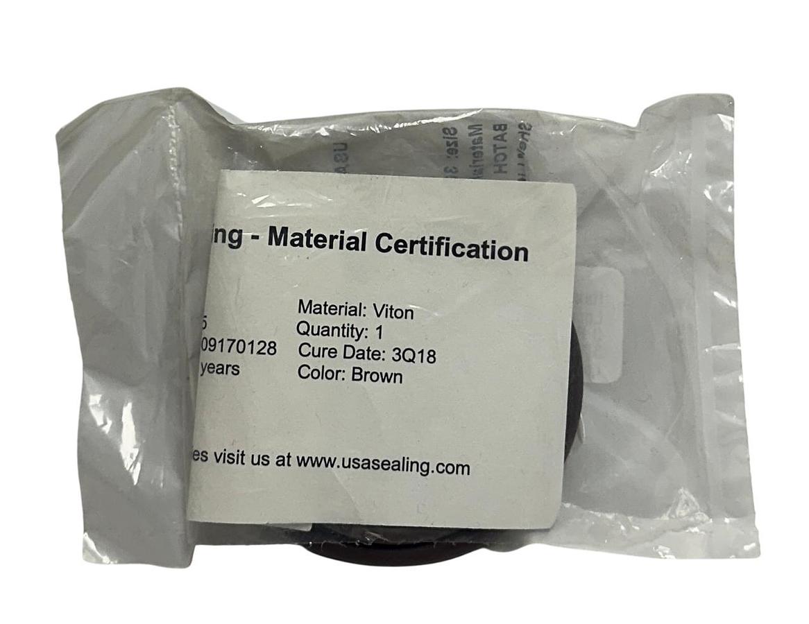 Used 2 USA SEALING ZUSAVB75367 VITON O-RINGS DUROMETER 75 SIZE 367 OEM BROWN NSMP