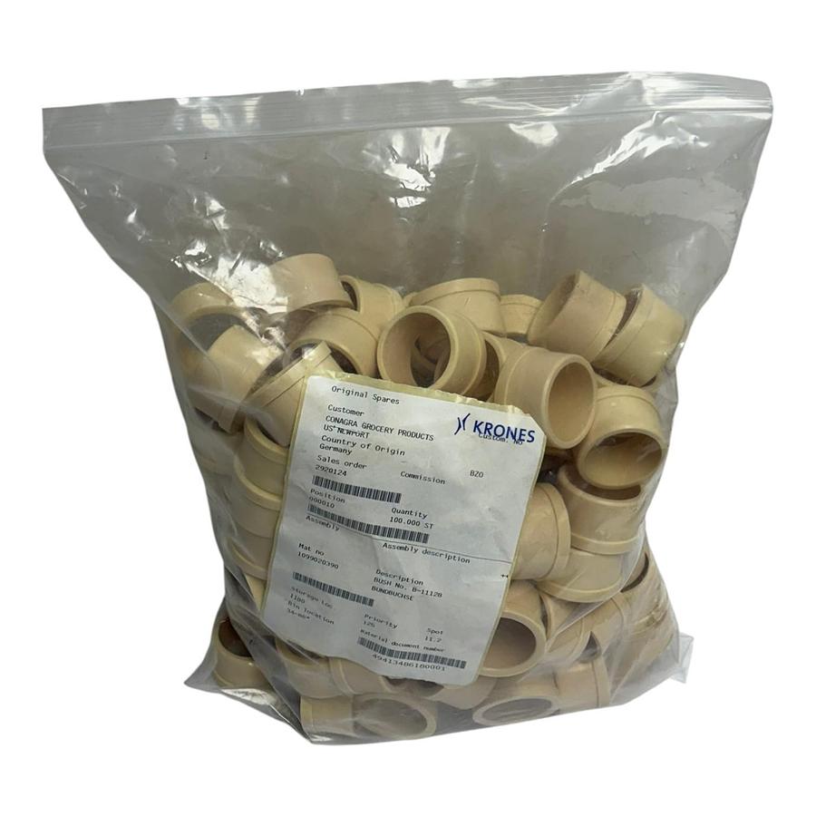 Used Krones 1099020390 Flanged Bushing No B-11128 Bundbuchse Bag of 100 New