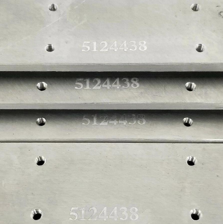 Refurbished LOT OF 4 REIS ROBOTICS USA 5124438 RUBBER CHEEKS 7-7/8'' IN. L 1-3/8'' IN. W 1/4