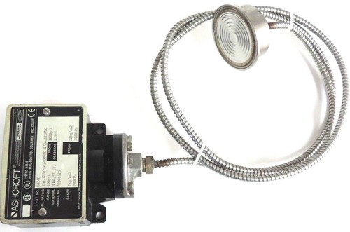 Used ASHCROFT B424B SNAP ACTION PRESSURE SWITCH , W/ TYPE 320, DIAPHRAGM 316L SENSOR