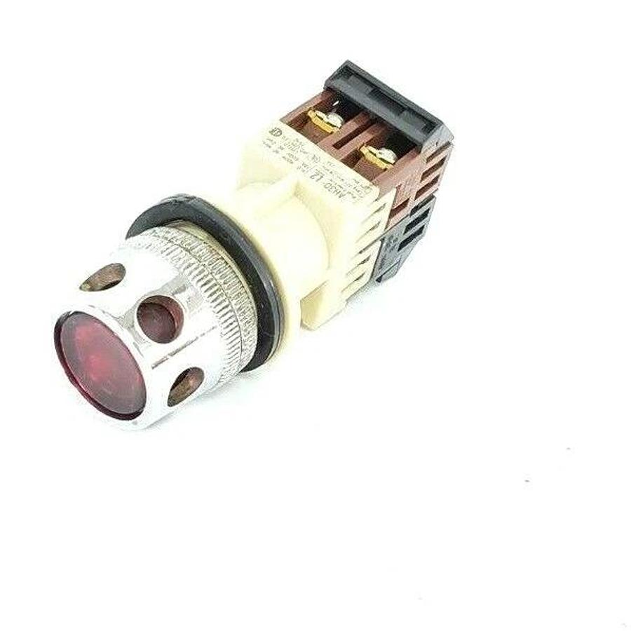 Used FUJI ELECTRIC AH30-L2 RED ILLUMINATED PUSH BUTTON W/ AHX 290 & AHX 291 CONTACTS