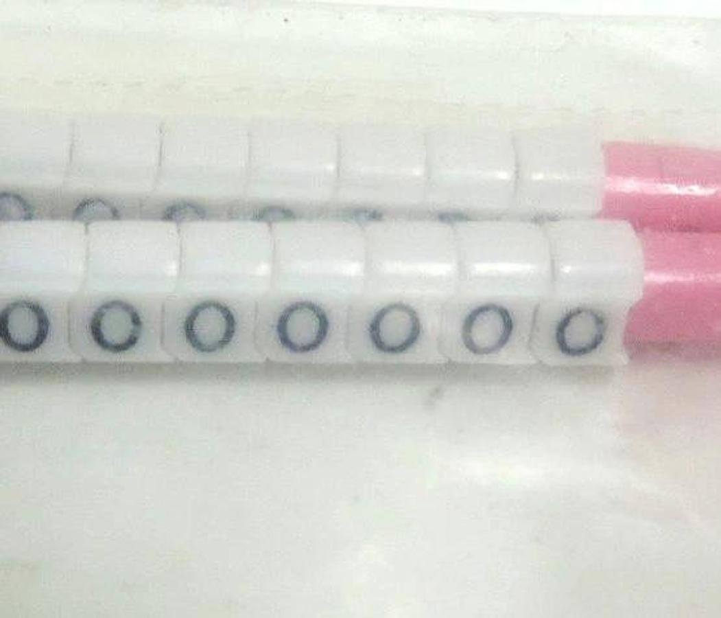 Used 1PK PANDUIT PCA23-0 CLIP ON (0) WIRE MARKERS 3 WANDS 20 CLIPS-WAND .234"-.367"