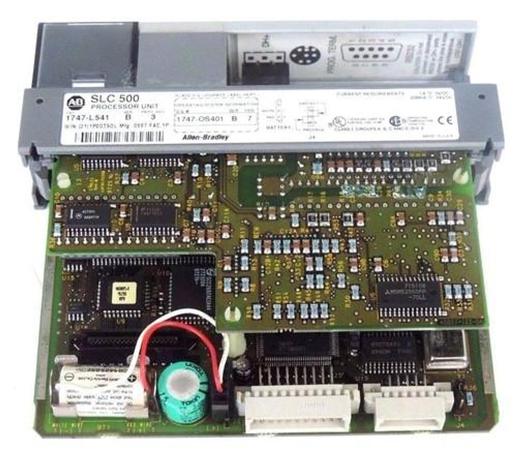 Used ALLEN BRADLEY 1747-L541 PROCESSOR UNIT SER B PROC REV 3 1747-OS401 SER B FRN 7