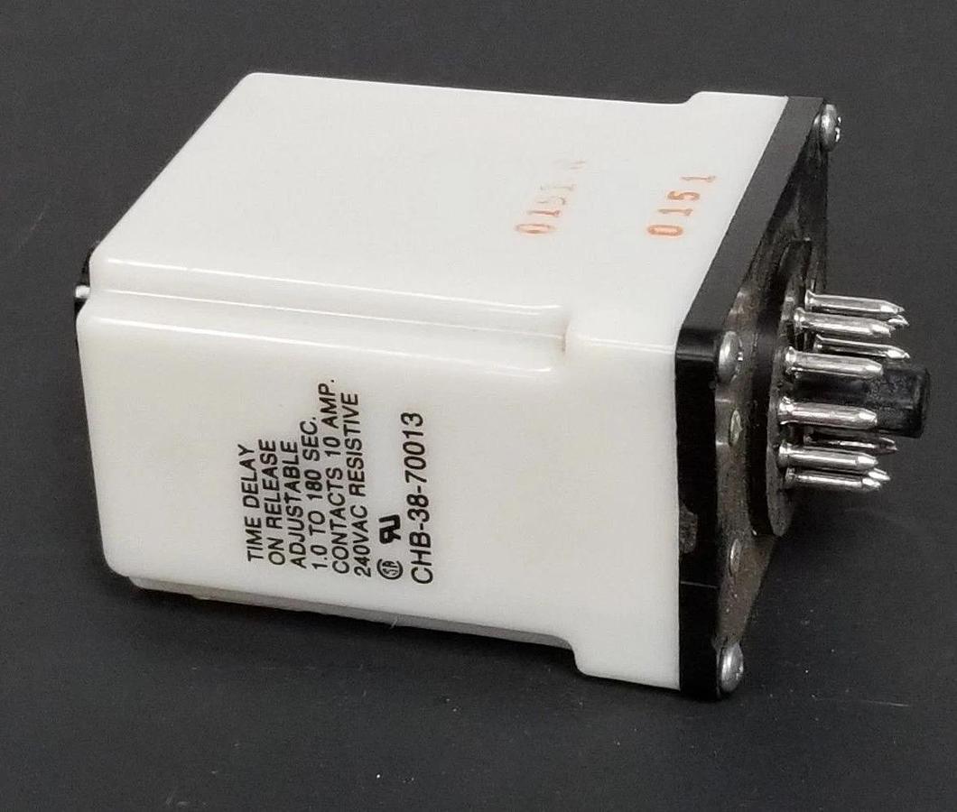 Used POTTER & BRUMFIELD CHB-38-70013 TIME DELAY RELAY 120VAC 1-6SEC 11-PIN