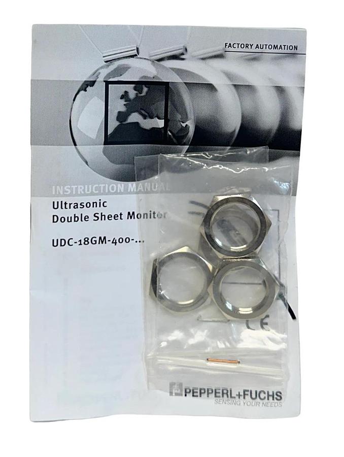 PEPPERL+FUCHS UDC-18GM-400-3E2 / 186962 DOUBLE SHEET MONITOR W/ CONTROL NSNP