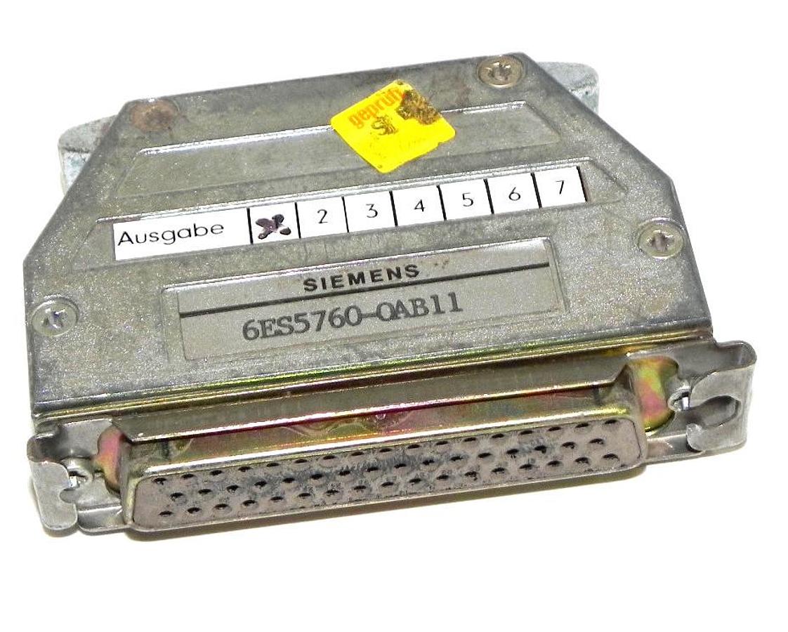 Used SIEMENS 6ES5760-0AB11 RESISTOR TERMINATING 6ES57600AB11