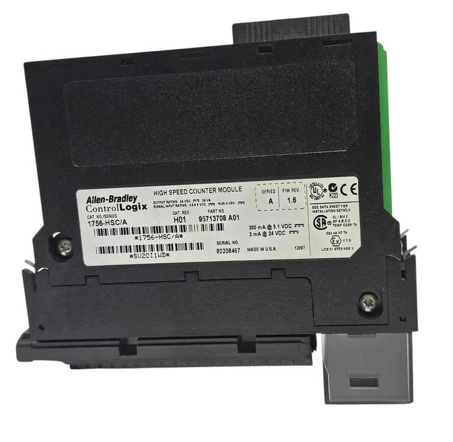 Used ALLEN BRADLEY 1756-HSC /A HIGH SPEED COUNTER MODULE SER. A F/W: REV. 1.6
